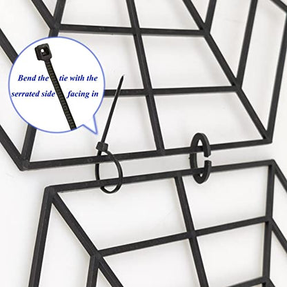 MAITER Pond Netting Floating Guard Protect Fish Koi (20 Pack, 10.6" x 12", Black Hexagon)