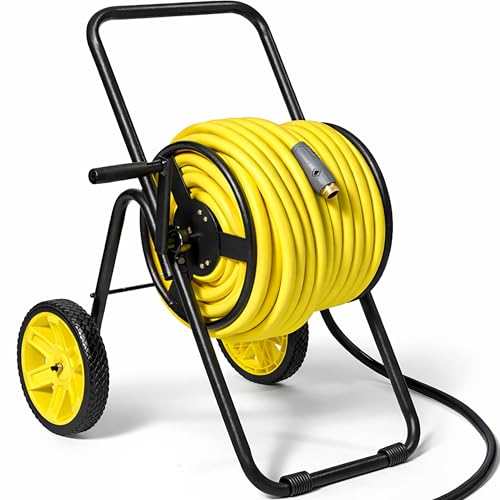 2-Wheel Garden Hose Reel Cart, Residential Duty Hose Reel,175ft Capacity - size: 175ft Residential Duty Hose Capacity