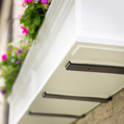 Mayne Fairview 36in Self-Watering Rectangular Window Box Planter, White - color: White, size: 36in