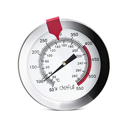 12" Deep Fry Thermometer with Clip Instant Read Dial Thermometer 12 inch Stainless Steel Stem Meat Thermometer Cooking Thermometer for Turkey, BBQ, Grill - size: DeepFry Thermometer-12 Inch Probe
