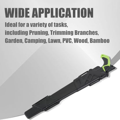 Universal 15.5'' Garden Hand Pruning Saw With Scabbard Straight,1pcs