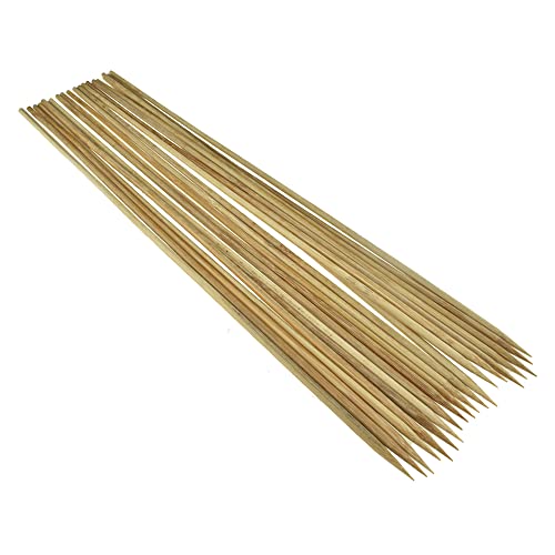 HAHIYO 16Inches 20PCs Natural Carbonized Bamboo Plant Stake Wood Garden Stake Bamboo Rod Plant Support Wooden Plant Support Floral Stick for Orchid Tomato Potted Plant Indoor Outdoor Gardening - size: 16In-20P