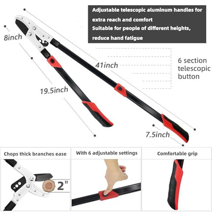 YRTSH 3-Piece Garden Tool Set, Loppers, Hedge Clippers and Garden Shears