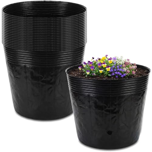 20 Pcs 10 Gallon Nursery Bag 15.8 Inch Plastic Nursery Plant Pot - size: 10 Gallon