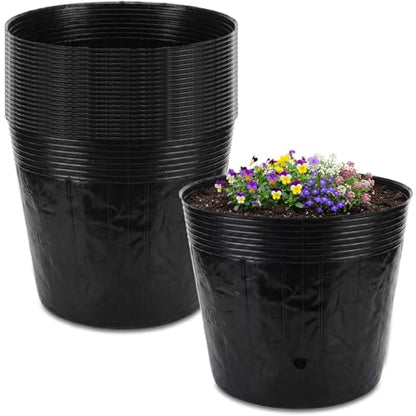 20 Pcs 10 Gallon Nursery Bag 15.8 Inch Plastic Nursery Plant Pot - size: 10 Gallon