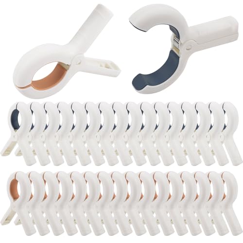 32 PCS 3.7'' Garden Clips Greenhouse Clamps - Large Greenhouse Clips, Heavy Duty Clip for Plant Cover & Shade Cloth on Garden Hoop, Large Open Strong Grip Clamps for Plant Support Netting Cover Film