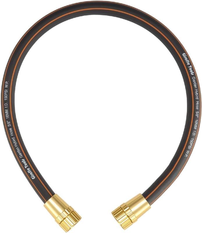 Giraffe Tools Leader Hose 2ft x 5/8", Short Water Hose - size: 2FT Female Female