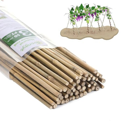 Bamboo Stakes,3Feet,50Pcs,Plant Bamboo Post,GUANGYE,Bamboo Garden Stakes - size: 3Ft,50Pack