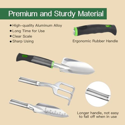 Housolution Gardening Tools Set, 8PCS Gardening Gifts for Women, Green - color: Green