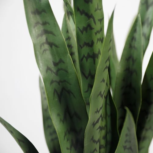 KOL 3FT 2-Pack Artificial Snake Plants, Fake Sansevieria Indoor Outdoor - size: 2 PCS