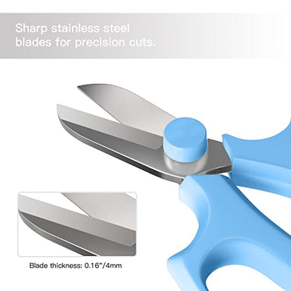 Housolution Flower Scissors, Premium Steel Garden Pruning Shears, Blue - color: Light Blue, size: 1 Pack
