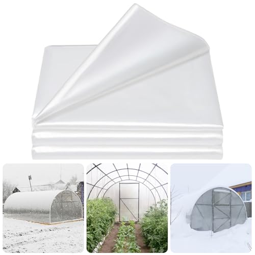 Legigo 8 X 26 Ft Clear Greenhouse Plastic, Plant Covers Freeze Protection - size: 8 x 26 Ft