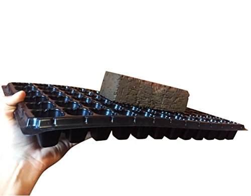 Bootstrap Farmer 200 Cell w/ 1020 Flat Seedling Starter Trays Extra Strength 5 Pack Combo - Seed Planting Insert Plug Tray, Soil & Hydroponics Plant Growing Plugs - size: 5 Flats and 5 Cell Trays