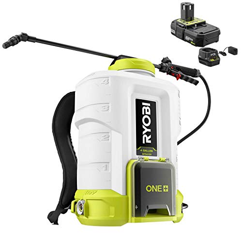 RYOBI ONEAND 18V Cordless Battery 4 GAL. Backpack Chemical Sprayer 2-Tool with 2 2.0 A