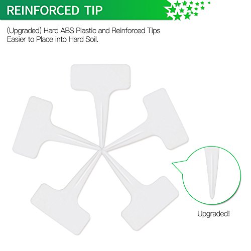 Prudance® 50 Pack Reusable Waterproof Plant Markers, White - color: White