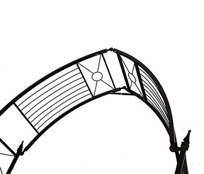 1. GO Adjustable Steel Garden Arch, 8'2" High x 4'7" Wide, Garden Arbor for Various Climbing Plant, Outdoor Garden Lawn Backyard