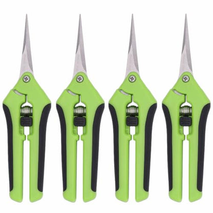 Stainless Steel Straight Precision Blades Spring Action Garden Tool with Ergonomic Comfort Grip for Flower Bonsai Plant Trimming & Maintenance