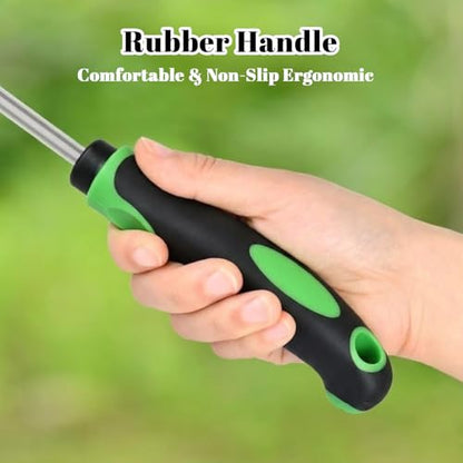 Weed Puller Tool, 5-Claw & Crab Claw 2-in-1 Heavy Duty Weed Remover, Ergonomic Long Handle Manual Weeding Tool for Dandelion, Crabgrass, Patio, Lawn & Garden