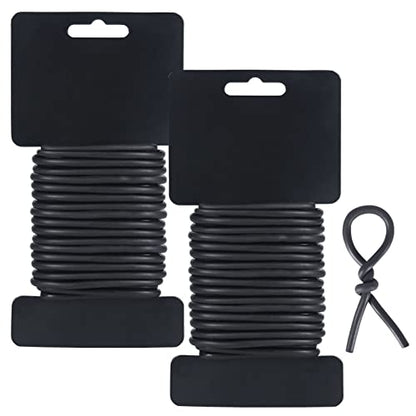 Tenn Well 2Pk 32ft 5mm Plant Ties Soft Garden Wire Black for Tomatoes - color: Black, size: 5mm