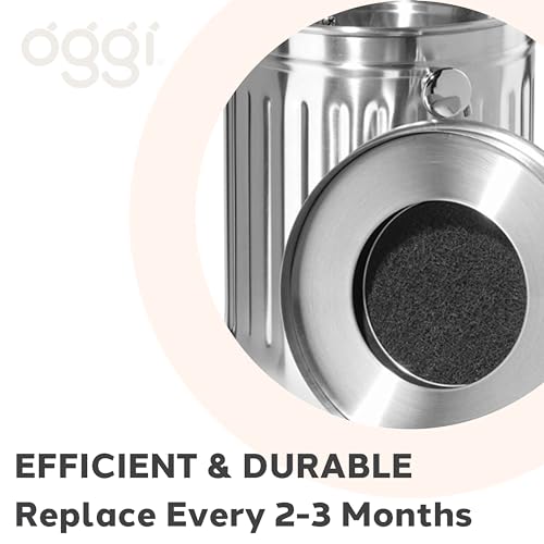 OGGI Set of 2 Charcoal Filters- Replacement Charcoal Filter for Countertop Compost Bin with Lid, Eco Friendly Products
