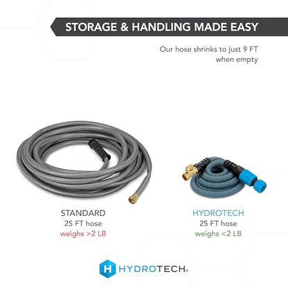 HydroTech 25 ft Expandable Burst-Proof Garden Hose, 5/8 in Diameter - size: 25 Feet