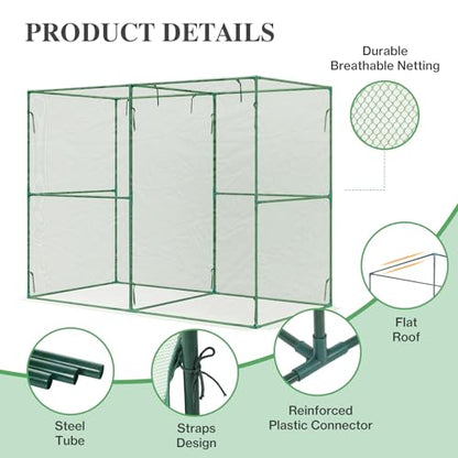 BPS Crop Cages for Garden Plant - size: 8'x4'x6'