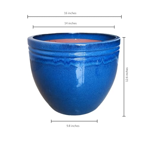 Large Ceramic Planter Pot for Indoor Outdoor Plants Flowers