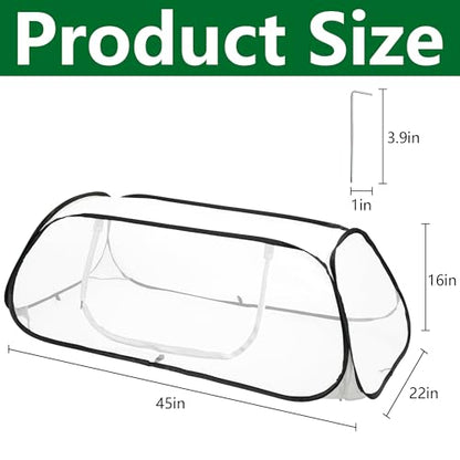 Pop Up Garden Rows Plants Cover, Raised Garden Beds Vegetable Protector - color: 1 Pc