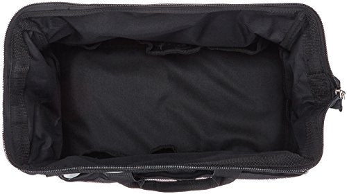 Amazon Basics Durable Wear-Resistant Tool Storage Bag with Adjustable Shoulder Strap,Portable Tool Organizer,16 in,Black & Grey,(Pack of 8) - size: Large Standard Bag (Pack of 8)