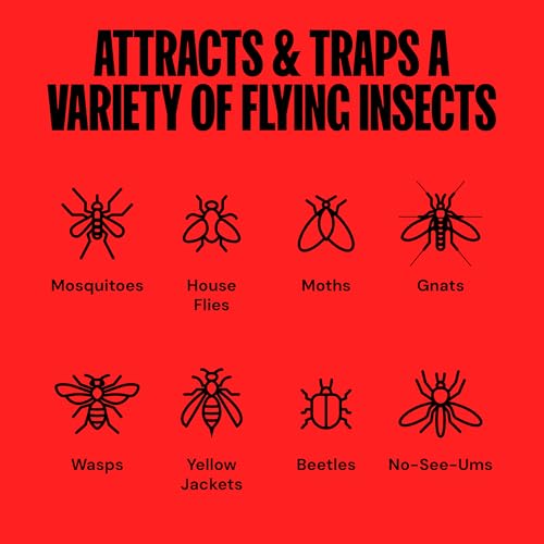 DynaTrap DT2030-GRSR Fly Traps Outdoor - Mosquito & Flying Insect Killer for 1 Acre – Kills Flies, Gnats, Wasps - Bug Zapper Alternative - Green - color: 1 Acre Green Trap