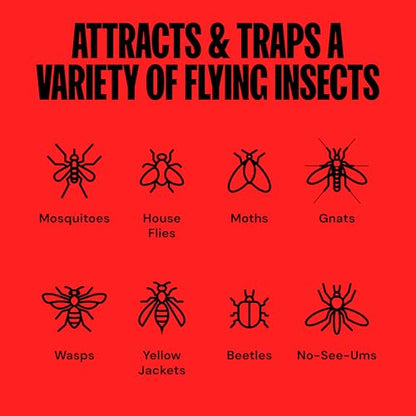 DynaTrap DT2030-GRSR Fly Traps Outdoor - Mosquito & Flying Insect Killer for 1 Acre – Kills Flies, Gnats, Wasps - Bug Zapper Alternative - Green - color: 1 Acre Green Trap