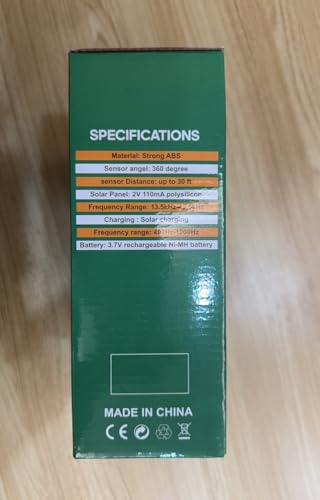 Ultrasonic Mole Repellent Solar Powered 6 Pack, IP65 Waterproof Sonic Deterrent Stakes,Snake Repellent Deterrent Spikes,Get Rid for Gopher Vole Chipmunk Groundhog Squirrel,Skunk Repeller for Outdoor