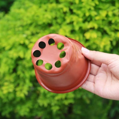 20Pcs Flexible Plant Nursery Pots Plastic Flower Plant Container for Succulents Seedlings Cuttings Transplant