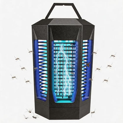 Bug Zapper Outdoor & Indoor, 4200V Electric Fly Trap for Mosquitoes, Gnats, Moths - 18W High Powered Insect Zapper, 2300 Sq. Ft Coverage, IPX4 Waterproof for Patio & Backyard (Classic Black)