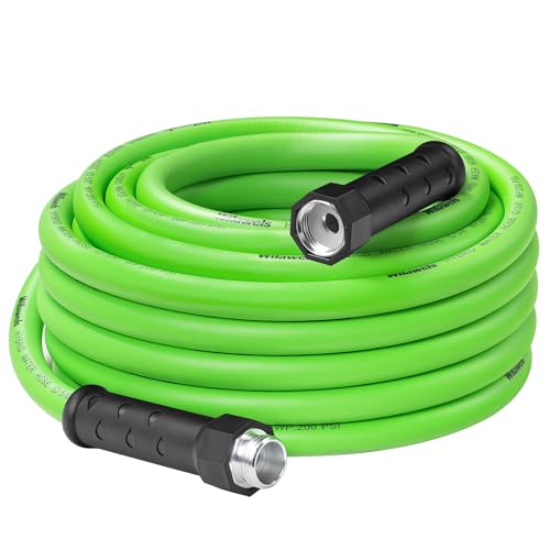 50 FT x 5/8″ Garden Hose, Lightweight Flexible Garden Water Hose with Swivel Handle, 200 PSI Working, 450 PSI Burst, Heavy Duty Water Hose for All-Weather Outdoor Use, G50GH06 - size: 50 FT