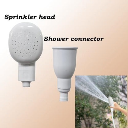 5m/16.4ft Sink Spray Rubber Hose Portable Faucet Sprayer Garden, Shampoo Sprayer Handheld Shower Head Spray Hose Attachment for Dog, Pets, Bathing Baby, Washing Hair, Rinsing Vegetables - color: White - 5m/16.4ft