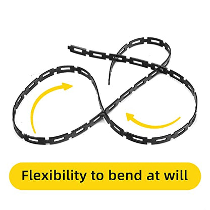 50 Ft Plastic Chain Lock Tree Tie, 1/2" Wide Adjustable Tree Support Straps - color: 1 Pcs