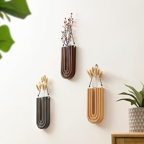 GRID FORTE 3 Pack Wood Wall Planter Propagation Station