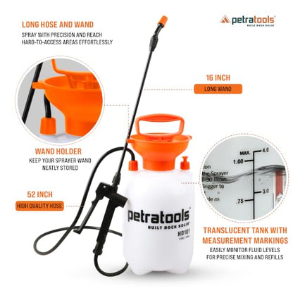 PetraTools LOCKSCAPE Mulch Glue Sprayer 1 Gal - Standard Kit (HD101)