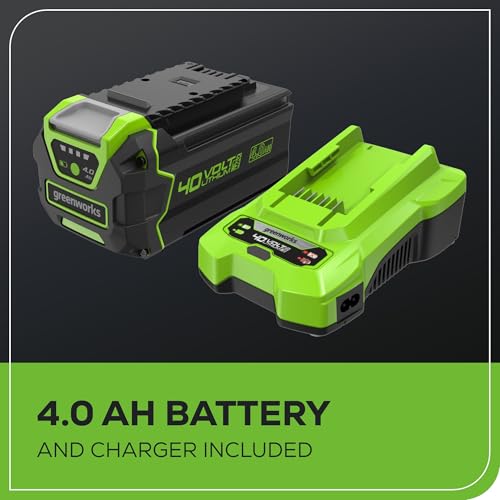 Greenworks 40V 8 in Cordless Electric Lawn Edger, 4.0 Ah Battery, Charger - size: 8" (Battery Included)
