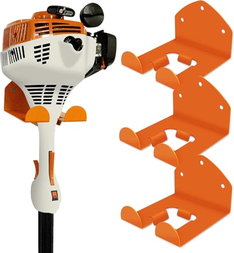 FLEXI RODS Garage Storage Garage Organizer Trimmer Rack Garden Power Tool Hanger for Grass Trimmer, Hedge Trimmer, Garages Wall, Garag Trimmer, Garden Tools, 3 Pack - size: Garage Organizer - 3 Brackets