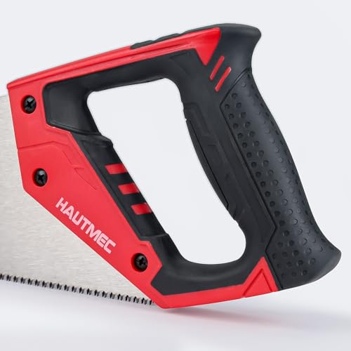 HAUTMEC 14 Inch Hand Saw for Wood Cutting, 11 TPI Small Crosscut Wood Saws with Triple-Ground Teeth, Fine Cut Handsaw for Woodworking, Garden, Trees, PVC Pipe - style: Plus 14"