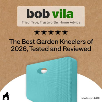 GORILLA GRIP® Extra Thick Foam Kneeling Pad for Gardening 17.5x11 Turquoise - color: Turquoise