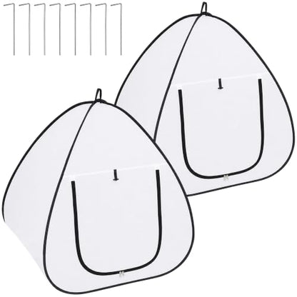 2 Pcs Pop Up Shrub Freeze Protection, Winter Plant Frost Cover Tents - color: 36''x36''x38''