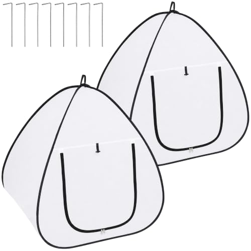 2 Pcs Pop Up Shrub Freeze Protection, Winter Plant Frost Cover Tents - color: 36''x36''x38''