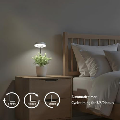 Sale Three-Headed Full Spectrum LED Plant Grow Light, Adjustable Ring Grow Lamp, High-Efficiency Indoor Plant Lighting for Seedlings Succulents Flowers - color: Three-headed plant lamp