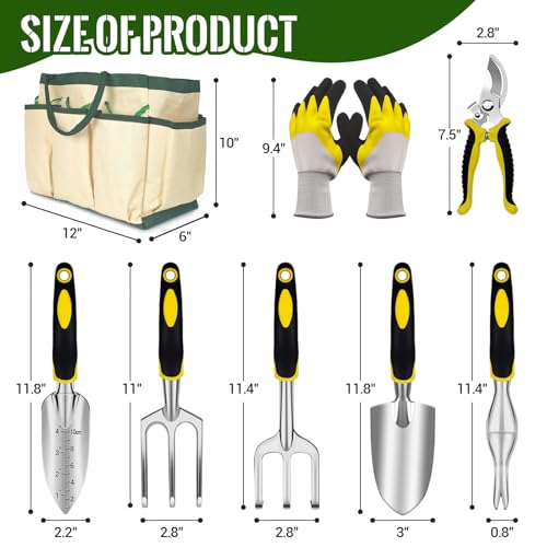 8 Piece Gardening Tool Set Stainless Steel Garden Plant Kits
