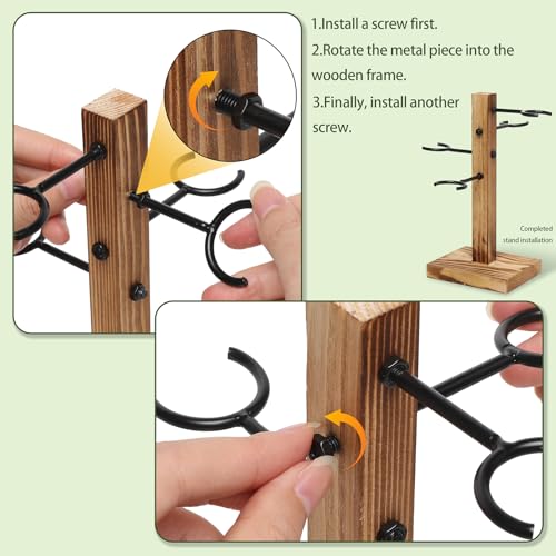 Plant Terrarium Propagation Stations with Wooden Stand - color: Grey