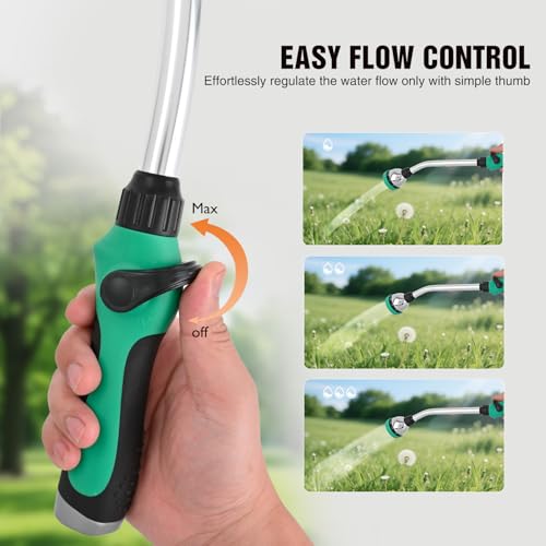 Yesker 19-Inch Watering Wand for Garden Hose, Long Hose Nozzle Sprayer - size: 19 Inch Standard