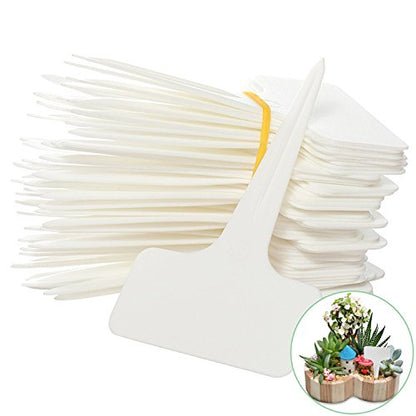 Prudance® 50 Pack Reusable Waterproof Plant Markers, White - color: White